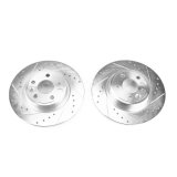Power Stop 2018 Jaguar E-Pace Rear Evolution Drilled & Slotted Rotors - Pair thumbnail 1
