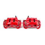 Power Stop 93-94 Nissan D21 Front Red Calipers w/Brackets - Pair thumbnail 1