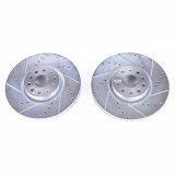 Power Stop 2018 Volkswagen Atlas Front Evolution Drilled & Slotted Rotors - Pair thumbnail 2