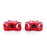 Power Stop 99-05 Hyundai Sonata Rear Red Calipers w/Brackets - Pair thumbnail 2