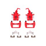PowerStop Performance Powdercoated Brake Calipers for 2000-2009 S2000 - S2730 Disc Caliper, Performance, Cast Iron, Red Powdercoated, 1-Piston, use on Honda®, Rear, Pair thumbnail 1