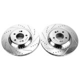 Power Stop 2017 Mercedes-Benz Maybach S550 Rear Evolution Drilled & Slotted Rotors - Pair thumbnail 2