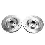 Power Stop 02-04 Mercedes-Benz C32 AMG Front Evolution Drilled & Slotted Rotors - Pair thumbnail 1