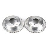 Power Stop 91-96 Dodge Stealth Rear Evolution Drilled & Slotted Rotors - Pair thumbnail 2