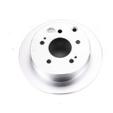 Power Stop 06-12 Mitsubishi Eclipse Rear Evolution Geomet Coated Rotor thumbnail 1