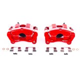 Power Stop 14-18 Jeep Cherokee Front Red Calipers w/Brackets - Pair thumbnail 1