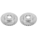 Power Stop 16-17 Mercedes-Benz GLE300d Front Evolution Drilled & Slotted Rotors - Pair thumbnail 1