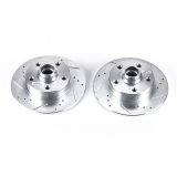 Power Stop 92-95 Volkswagen Corrado Rear Evolution Drilled & Slotted Rotors - Pair thumbnail 2