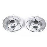 Power Stop 94-97 Volvo 850 Front Evolution Drilled & Slotted Rotors - Pair thumbnail 2