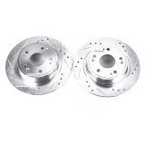 Power Stop 16-19 Acura ILX Rear Evolution Drilled & Slotted Rotors - Pair thumbnail 1