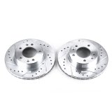 Power Stop 86-91 Mazda RX-7 Front Evolution Drilled & Slotted Rotors - Pair thumbnail 2