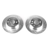 Power Stop 03-06 Mercedes-Benz CL500 Rear Evolution Drilled & Slotted Rotors - Pair thumbnail 1