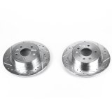 Power Stop 99-10 Saab 9-5 Rear Evolution Drilled & Slotted Rotors - Pair thumbnail 1
