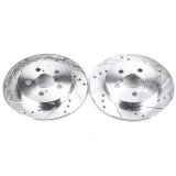 Power Stop 11-13 Lexus CT200h Rear Evolution Drilled & Slotted Rotors - Pair thumbnail 1