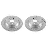 Power Stop 17-19 Ford Escape Rear Evolution Drilled & Slotted Rotors - Pair thumbnail 1