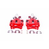 Power Stop 04-09 Audi S4 Rear Red Calipers w/Brackets - Pair thumbnail 1