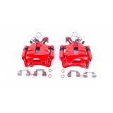 Power Stop 04-09 Audi S4 Rear Red Calipers w/Brackets - Pair thumbnail 2
