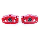 Power Stop 99-04 Oldsmobile Alero Rear Red Calipers w/Brackets - Pair thumbnail 1