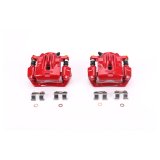 Power Stop 06-09 Subaru Legacy Rear Red Calipers w/Brackets - Pair thumbnail 1