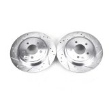 Power Stop 05-08 Ford Escape Rear Evolution Drilled & Slotted Rotors - Pair thumbnail 1