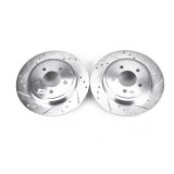 Power Stop 05-08 Ford Escape Rear Evolution Drilled & Slotted Rotors - Pair thumbnail 2