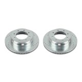 Power Stop 12-19 Nissan NV1500 Rear Evolution Drilled & Slotted Rotors - Pair thumbnail 2