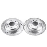Power Stop 91-95 Acura Legend Rear Evolution Drilled & Slotted Rotors - Pair thumbnail 1