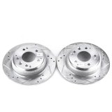Power Stop 91-95 Acura Legend Rear Evolution Drilled & Slotted Rotors - Pair thumbnail 2