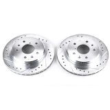 Power Stop 86-91 Mazda RX-7 Rear Evolution Drilled & Slotted Rotors - Pair thumbnail 1