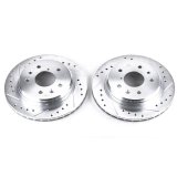 Power Stop 86-91 Mazda RX-7 Rear Evolution Drilled & Slotted Rotors - Pair thumbnail 2