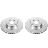 Power Stop 09-14 Mercedes-Benz CL550 Front Evolution Drilled & Slotted Rotors - Pair thumbnail 2