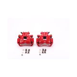 Power Stop 02-07 Mitsubishi Lancer Front Red Calipers w/Brackets - Pair thumbnail 1