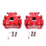 Power Stop 02-07 Mitsubishi Lancer Front Red Calipers w/Brackets - Pair thumbnail 2