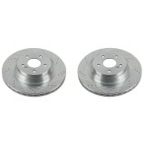 Power Stop 12-18 Mercedes-Benz CLS550 Rear Evolution Drilled & Slotted Rotors - Pair thumbnail 1