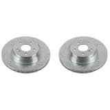 Power Stop 12-18 Mercedes-Benz CLS550 Rear Evolution Drilled & Slotted Rotors - Pair thumbnail 2
