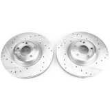 Power Stop 15-16 Mercedes-Benz SL400 Front Evolution Drilled & Slotted Rotors - Pair thumbnail 1
