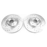 Power Stop 15-16 Mercedes-Benz SL400 Front Evolution Drilled & Slotted Rotors - Pair thumbnail 2