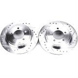 Power Stop 02-10 Ford Explorer Rear Evolution Drilled & Slotted Rotors - Pair thumbnail 1