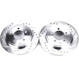 Power Stop 02-10 Ford Explorer Rear Evolution Drilled & Slotted Rotors - Pair thumbnail 2