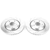 Power Stop 17-19 Acura MDX Front Evolution Drilled & Slotted Rotors - Pair thumbnail 1