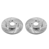 Power Stop 12-18 Fiat 500 Front Evolution Drilled & Slotted Rotors - Pair thumbnail 1
