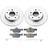 Power Stop 2019 Mazda 3 Rear Z17 Evolution Geomet Coated Brake Kit thumbnail 1