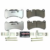 PowerStop Z26 Street Warrior Brake Pads and Hardware Kits Z26-1116 Pads, Z26, Carbon Fiber Ceramic, Integrally Molded with Shims, Alfa Romeo, Mercedes-Benz, Front, Set thumbnail 2