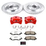 Power Stop 08-16 Mitsubishi Lancer Front Z26 Street Warrior Brake Kit w/Calipers thumbnail 1
