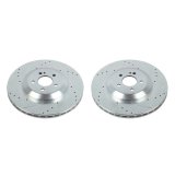 Power Stop 19-20 Mercedes-Benz CLS450 Rear Evolution Drilled & Slotted Rotors - Pair thumbnail 1
