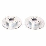 Power Stop 03-05 Hyundai Accent Front Evolution Drilled & Slotted Rotors - Pair thumbnail 2