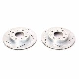 Power Stop 88-91 Honda CRX Front Evolution Drilled & Slotted Rotors - Pair thumbnail 2