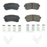 Power Stop 18-19 Hyundai Kona Rear Z17 Evolution Ceramic Brake Pads w/Hardware thumbnail 1