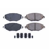 Power Stop 02-08 Jaguar X-Type Front Z17 Evolution Ceramic Brake Pads w/Hardware thumbnail 2