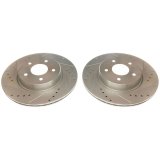 Power Stop 19-20 Infiniti QX50 Rear Evolution Drilled & Slotted Rotors - Pair thumbnail 2
